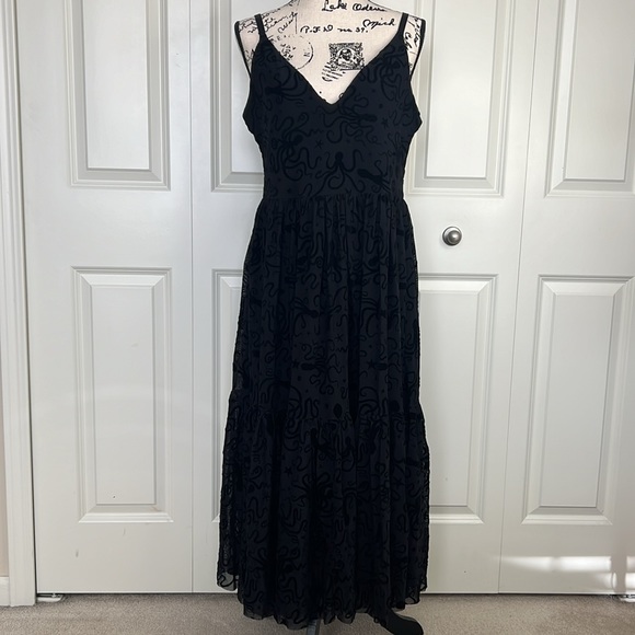 Blackmilk Flocktapus Sheer Midaxi Dress ~ LIMITED Black Size Large - Picture 7 of 16